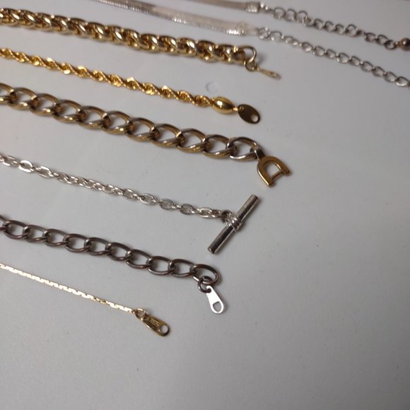 Lot Of 13 Metal Bracelets And Anklets - Picture 4 of 10